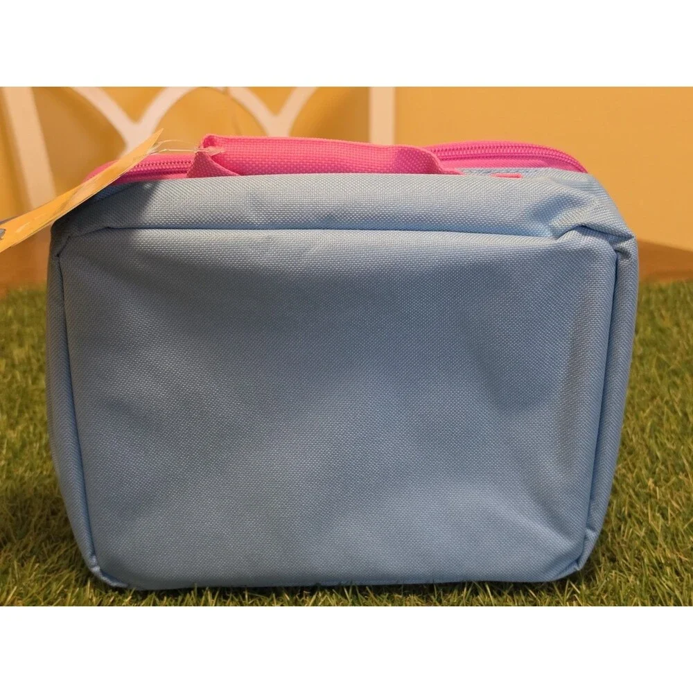 Disney STITCH Insulated Lunch Box Tote Blue & Pink BPA-Free Bag NWT 9.5